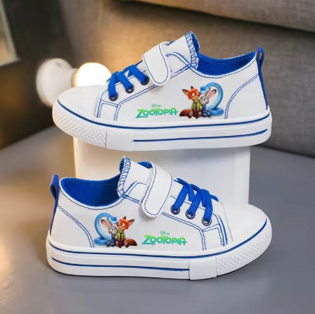 ZOOTOPIA NICK & JUDY SCARPE DI TELA PER BAMBINI DISNEY TAGLIA 25-38