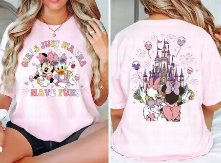 T-shirt in Cotone Disney 'Just Wanna