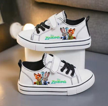 ZOOTOPIA NICK & JUDY SCARPE DI TELA PER BAMBINI DISNEY TAGLIA 25-38
