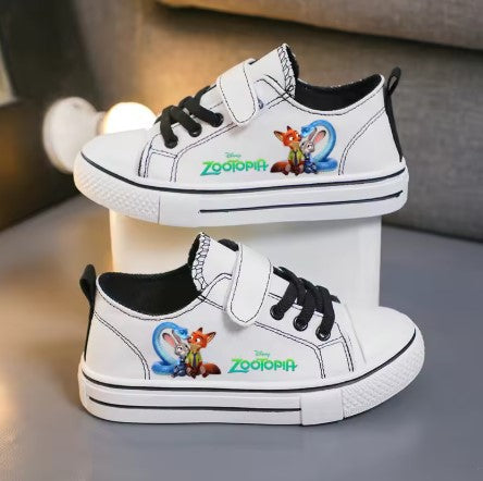 ZOOTOPIA NICK & JUDY SCARPE DI TELA PER BAMBINI DISNEY TAGLIA 25-38