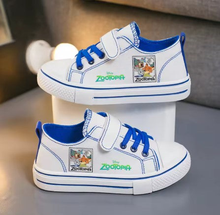 ZOOTOPIA NICK & JUDY SCARPE DI TELA PER BAMBINI DISNEY TAGLIA 25-38