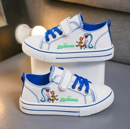 ZOOTOPIA NICK & JUDY SCARPE DI TELA PER BAMBINI DISNEY TAGLIA 25-38
