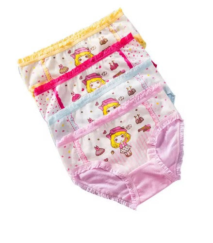 SET 4 PEZZI DISNEY MUTANDINE BAMBINE TAGLIA DA 3 A 10 ANNI