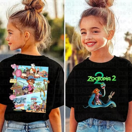 T-shirt Zootopia 2 Judy&Nick&Gary da 4 anni in su