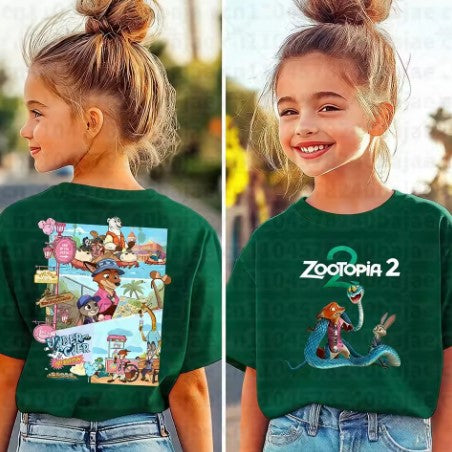 T-shirt Zootopia 2 Judy&Nick&Gary da 4 anni in su