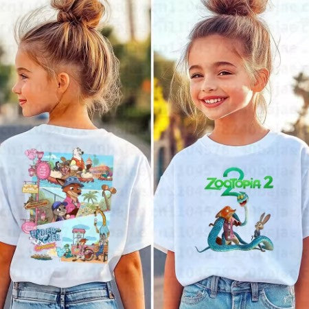 T-shirt Zootopia 2 Judy&Nick&Gary da 4 anni in su