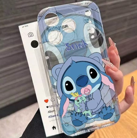 COVER PER IPHONE STITCH TRASPARENTE
