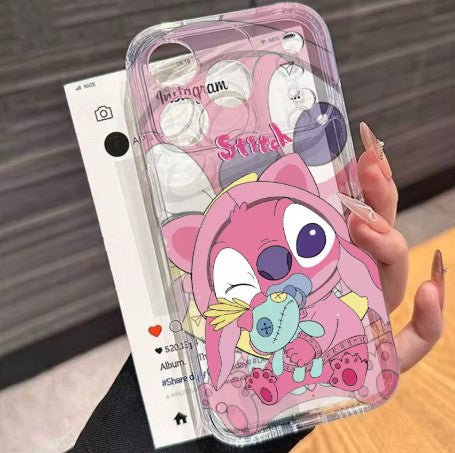 COVER PER IPHONE STITCH TRASPARENTE